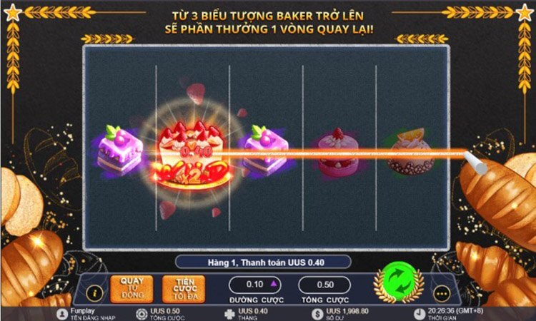 Hình ảnh chiến thắng vòng quay Sweet Banker
